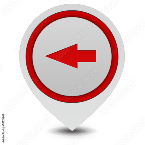 Left Arrow pointer icon on white background Free Download Left Arrow pointer icon on white background - GFXLoad