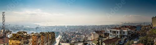 Panorama of Thessaloniki City, High Detail Large Image. photo