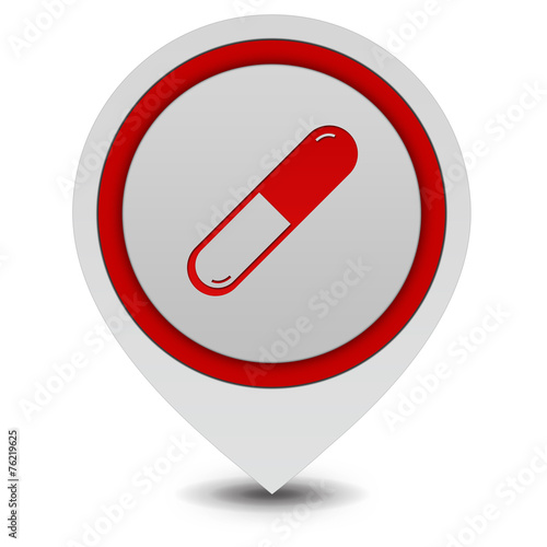 Pill pointer icon on white background Free Download Pill pointer icon on white background - GFXLoad