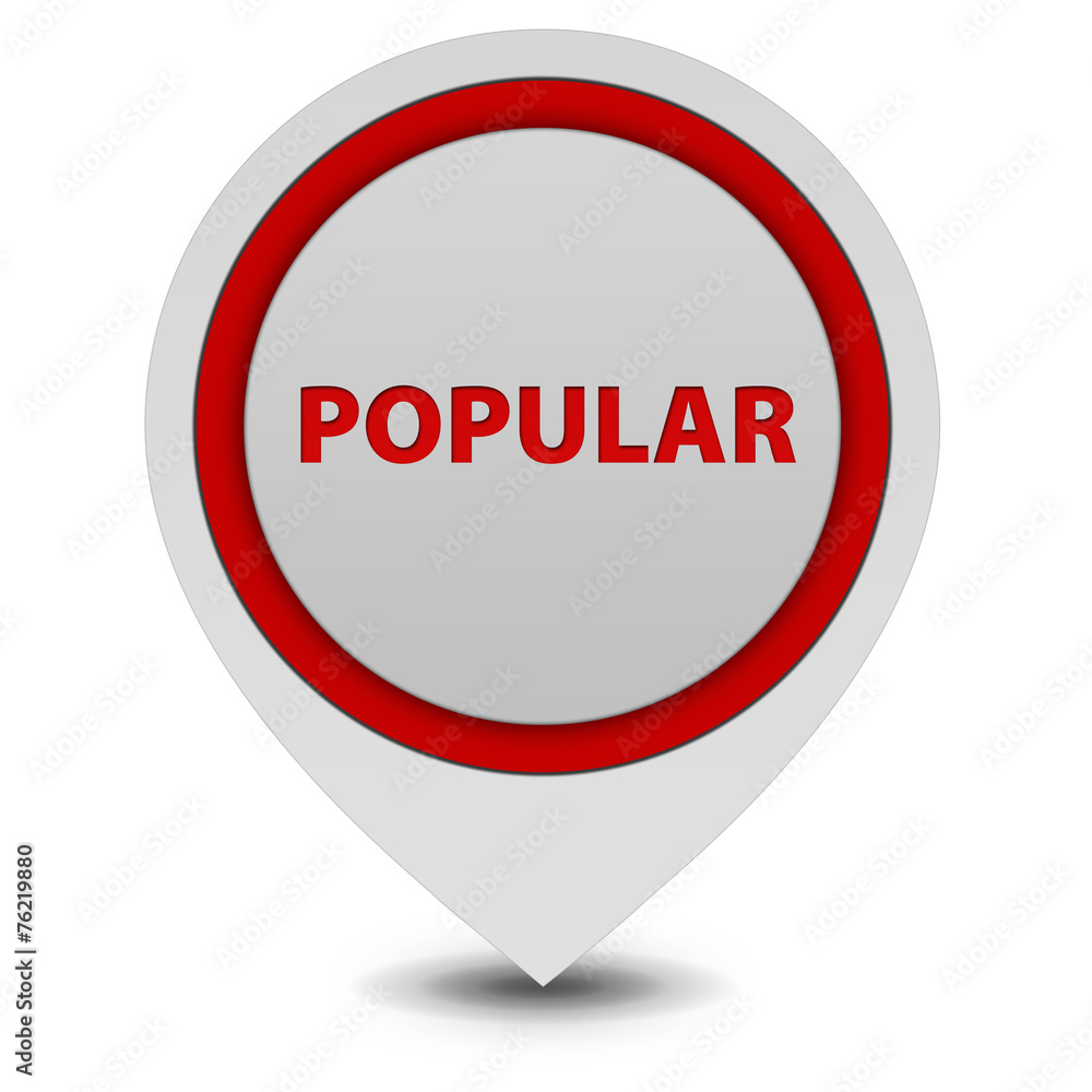 Popular pointer icon on white background Popular pointer icon on white background