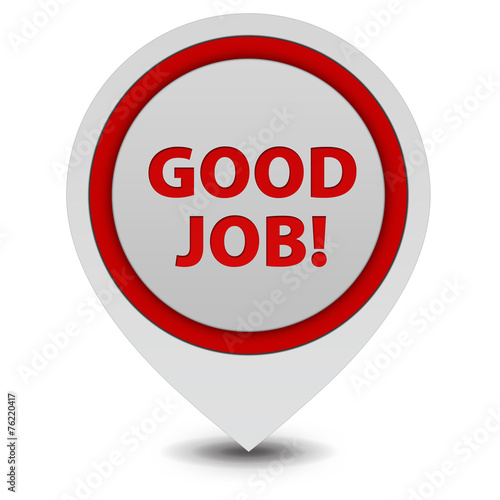 Free Download Good job pointer icon on white background - GFXLoad