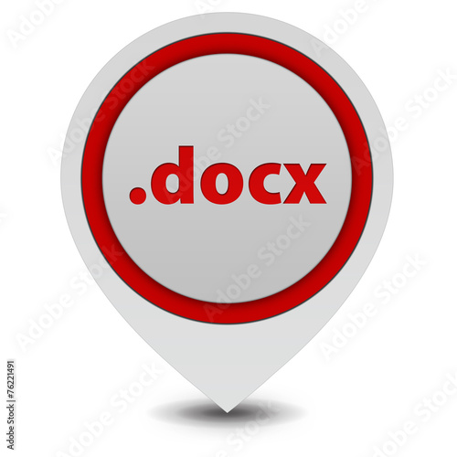 Free Download .docx pointer icon on white background - GFXLoad