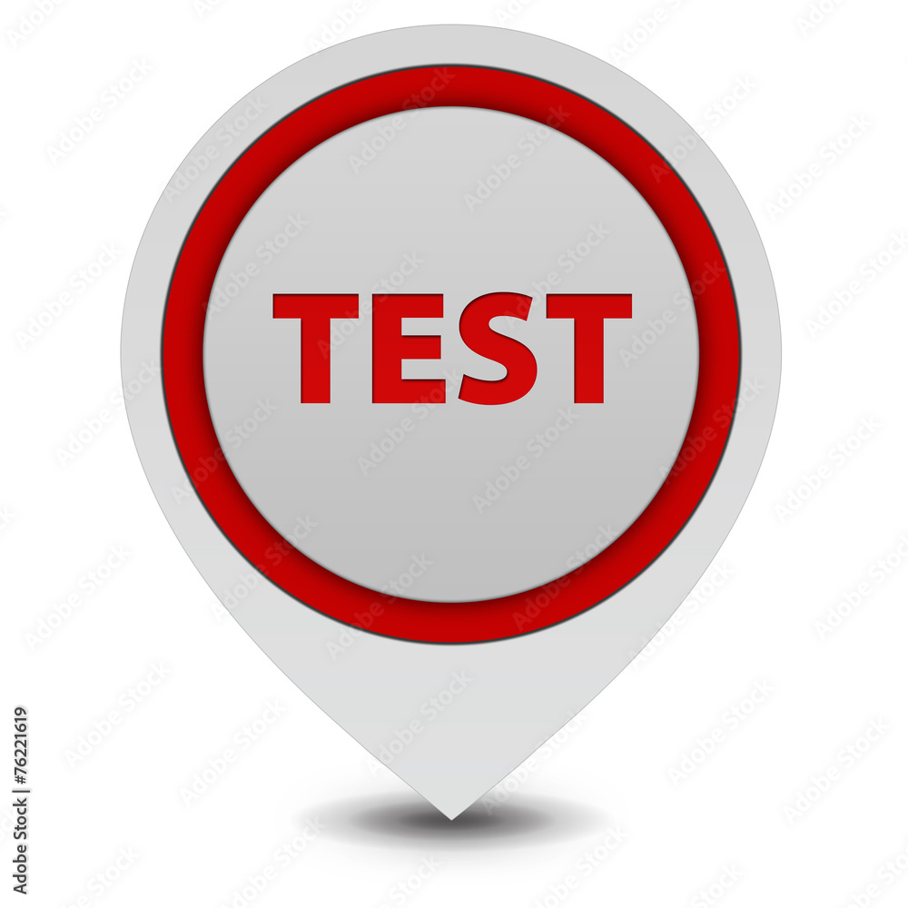 Test pointer icon on white background Test pointer icon on white background