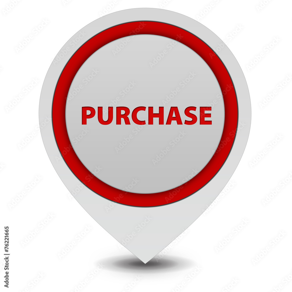 Purchase pointer icon on white background Purchase pointer icon on white background