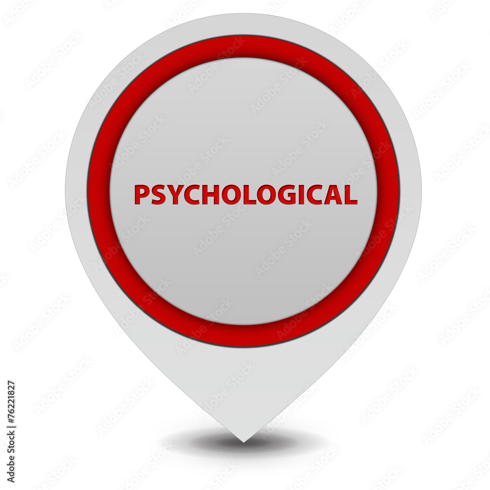 Psychological pointer icon on white background Psychological pointer icon on white background