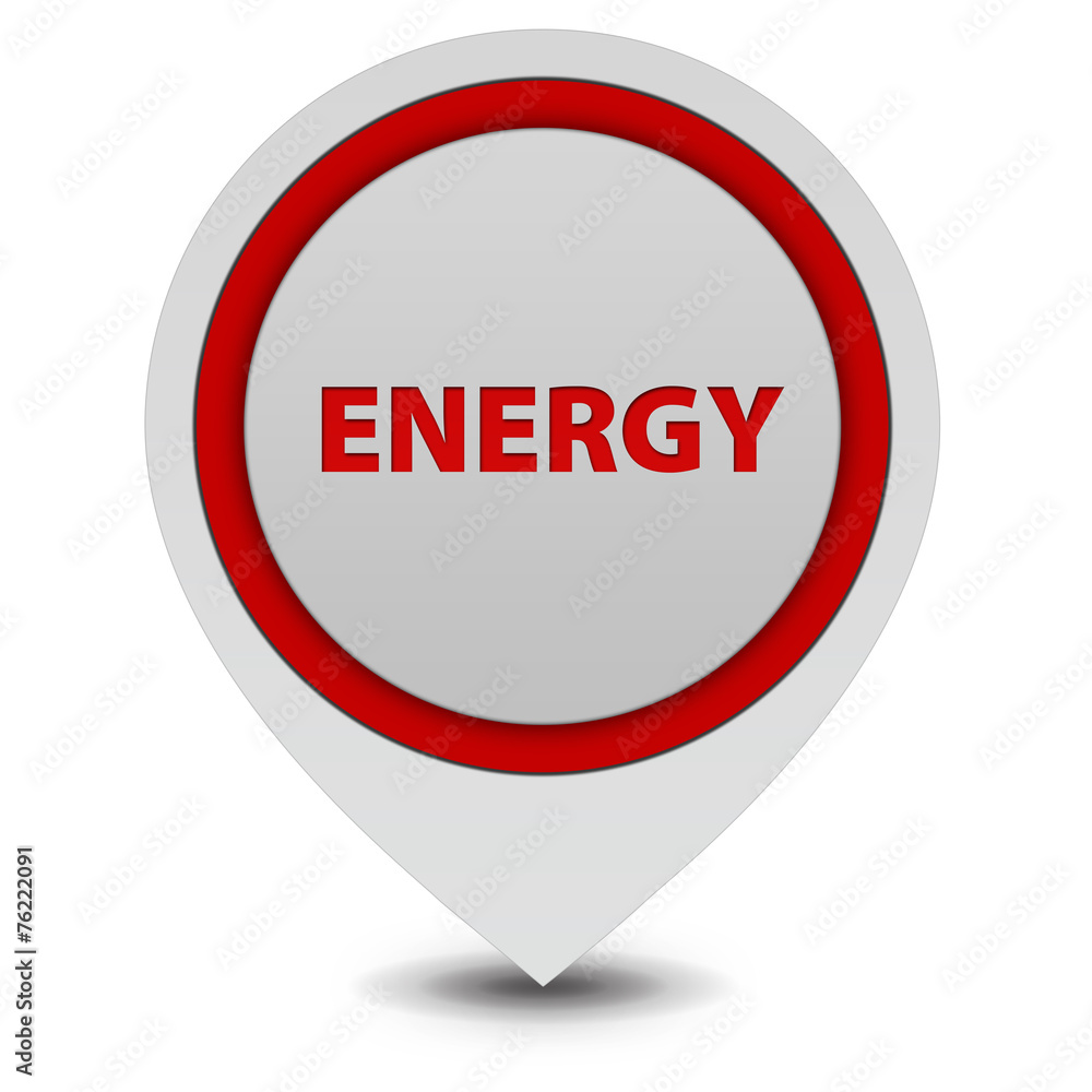Energy pointer icon on white background Energy pointer icon on white background