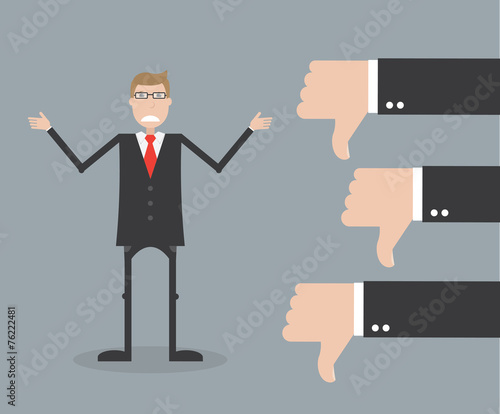Unsuccessful businessman