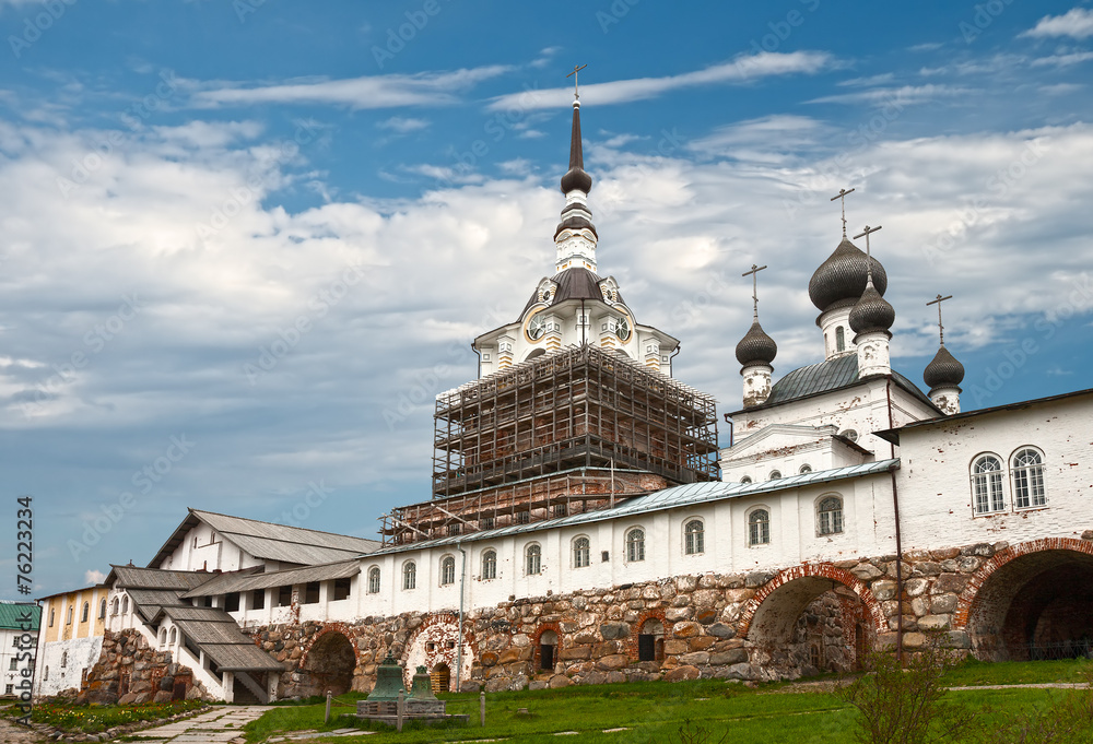 Central courtyard of the Solovetsky monastery