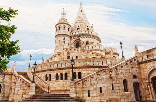 Canvas Print Fisherman Bastion on the Buda Castle hill in Budapest, Hungary