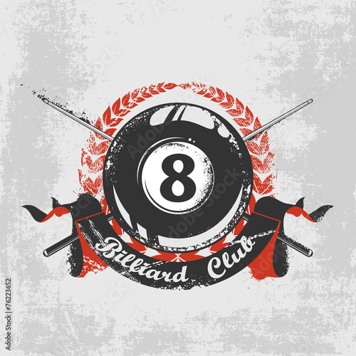 Grunge billiard background