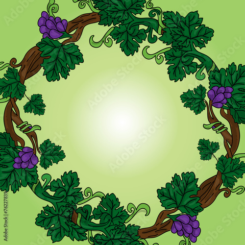 Grapevine round frame
