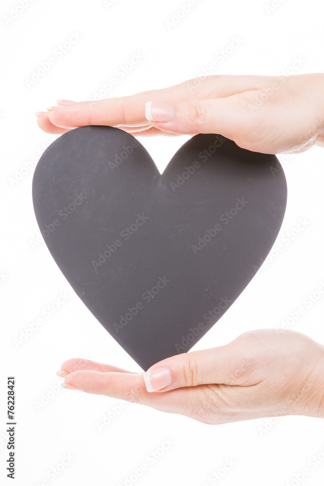 Obraz premium Herz in Händen halten!