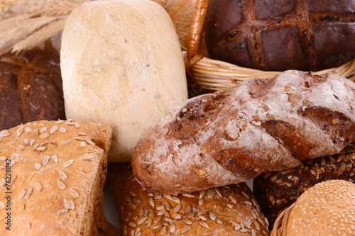 Different bread close-up