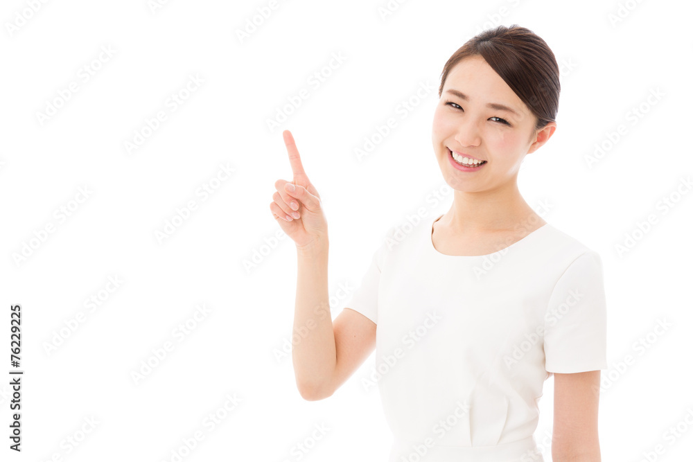 asian businesswoman on white background asian businesswoman on white background