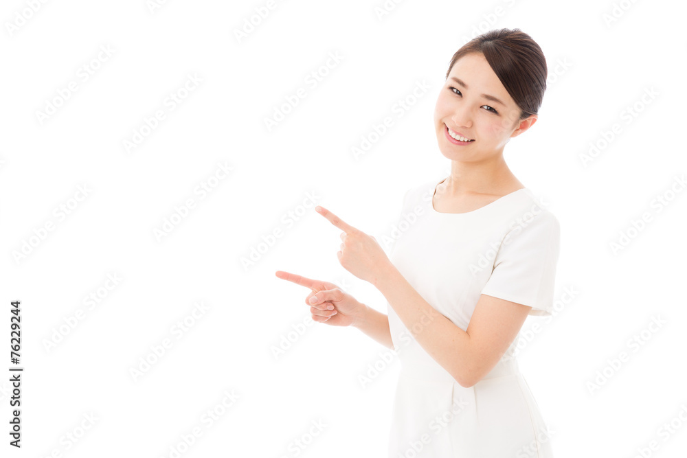 asian businesswoman on white background asian businesswoman on white background