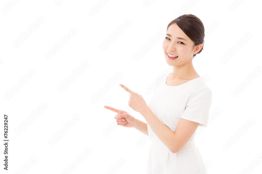 asian businesswoman on white background asian businesswoman on white background