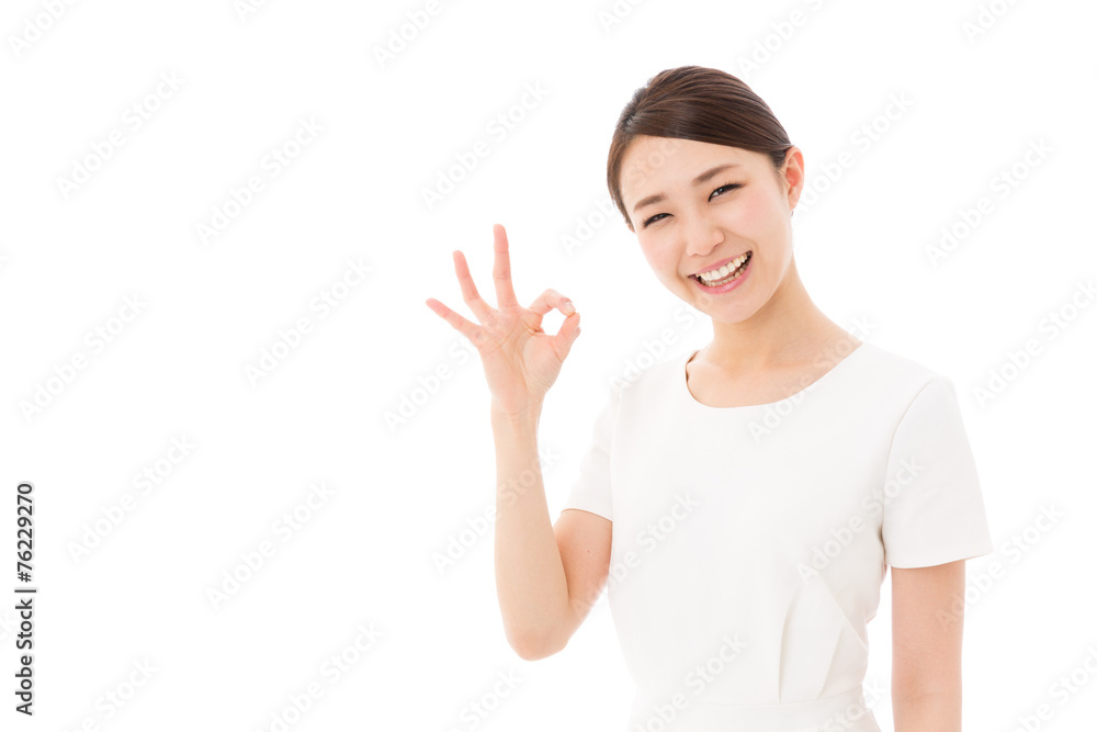asian businesswoman on white background asian businesswoman on white background