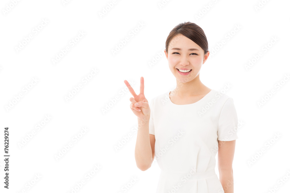 asian businesswoman on white background asian businesswoman on white background