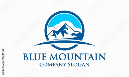 Blue Mountain Logo Template