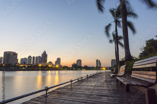 Bangkok City with Sunrise © thanmano