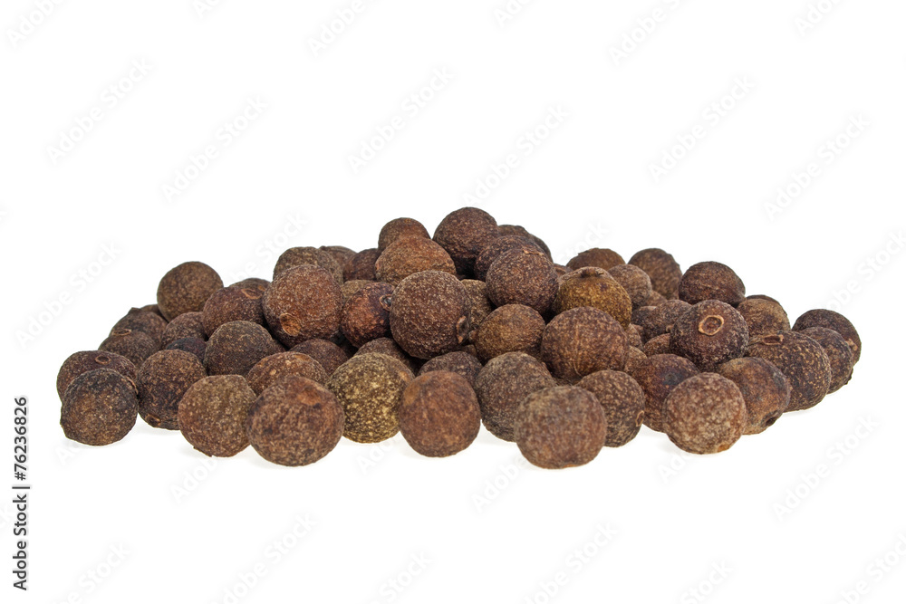 Peppercorn on a white background Peppercorn on a white background
