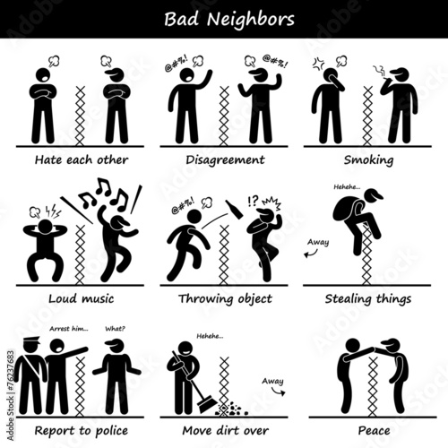 Bad Neighbors Pictogram