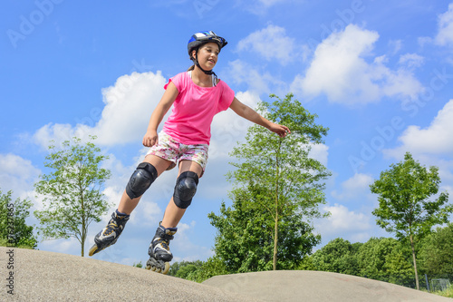 Obraz na płótnie Spass beim Inline-Skating