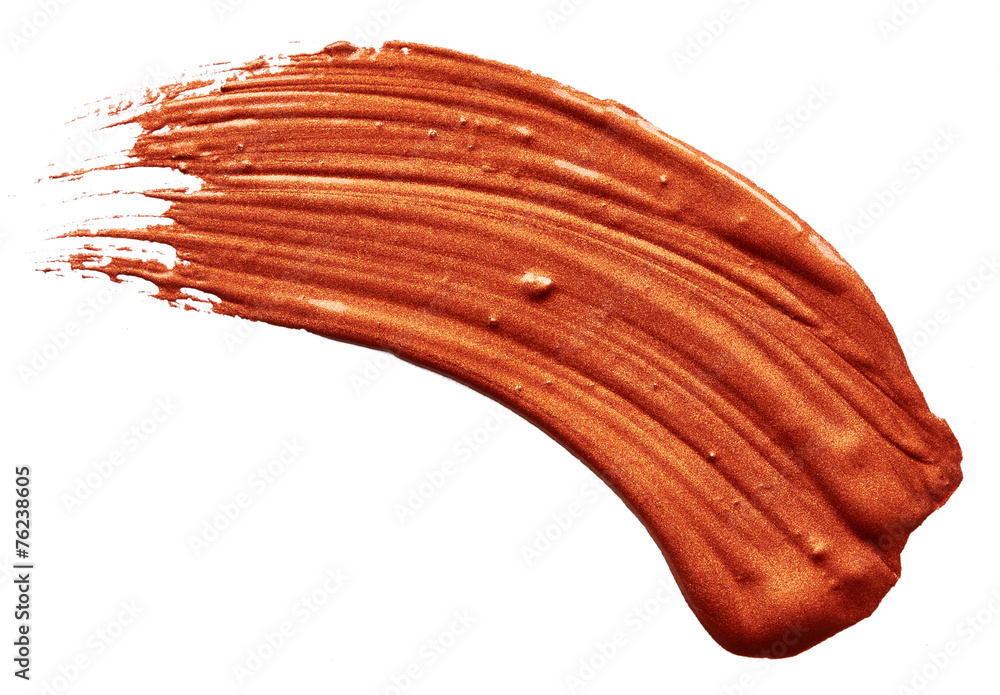 Obraz premium Stroke of bronze paint