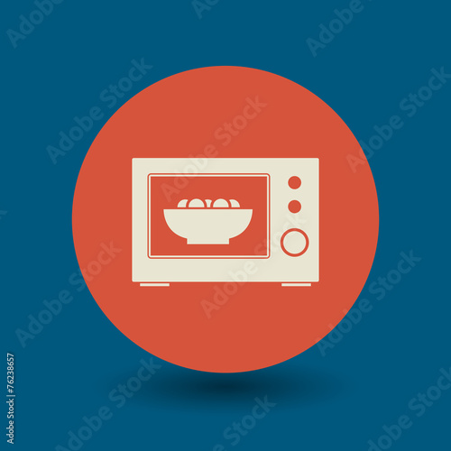 Microwave symbol, vector