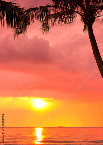 Fiery Backdrop Bay View