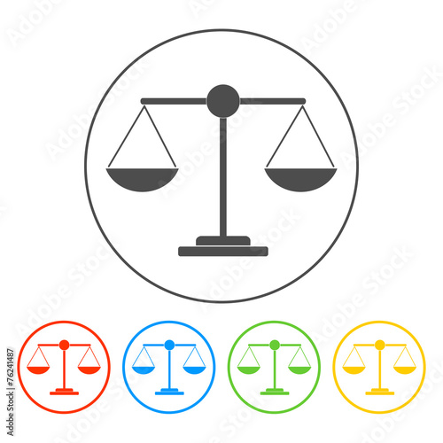 Scale icon - vector illustration