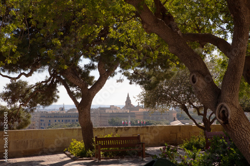 Floriana viewed from the Upper Barrakka Gardens, Vallettta