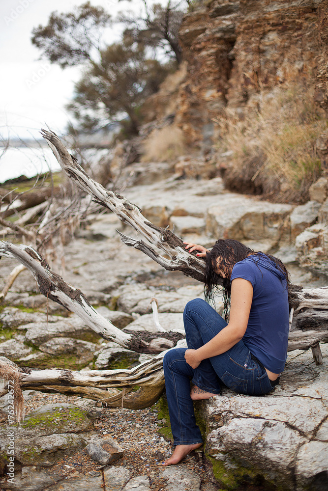 Fototapeta premium Portrait of beautiful female