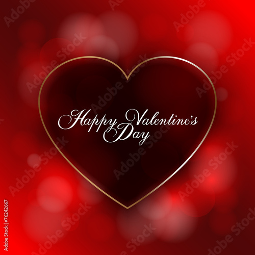 Valentines Day greeting card template