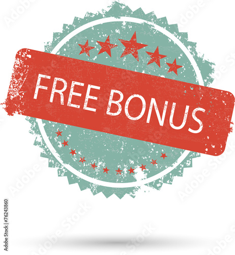 vector illustration of grunge icon free bonus