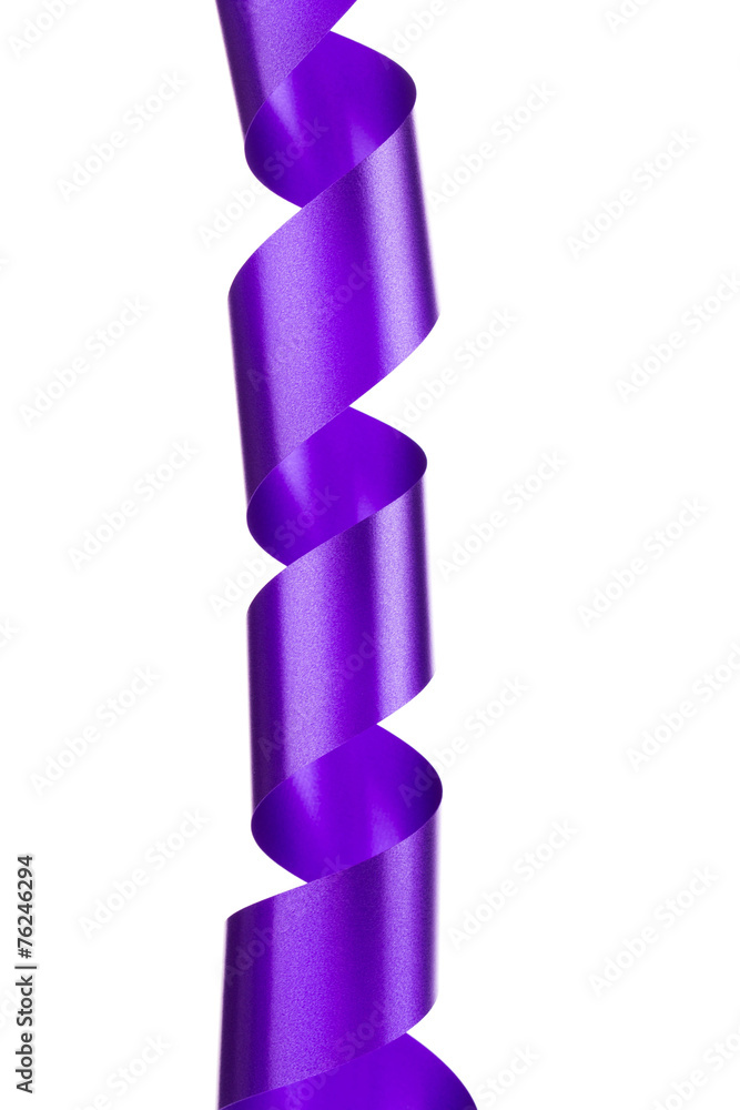 Purple paper streamer. Purple paper streamer.