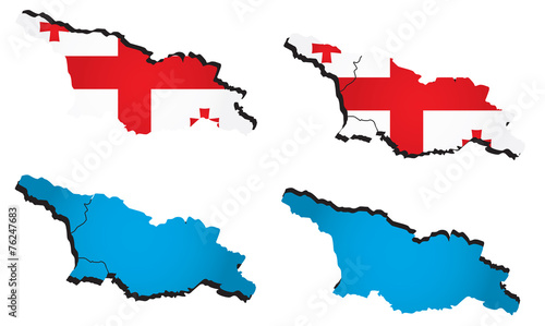 Vector map of Georgia