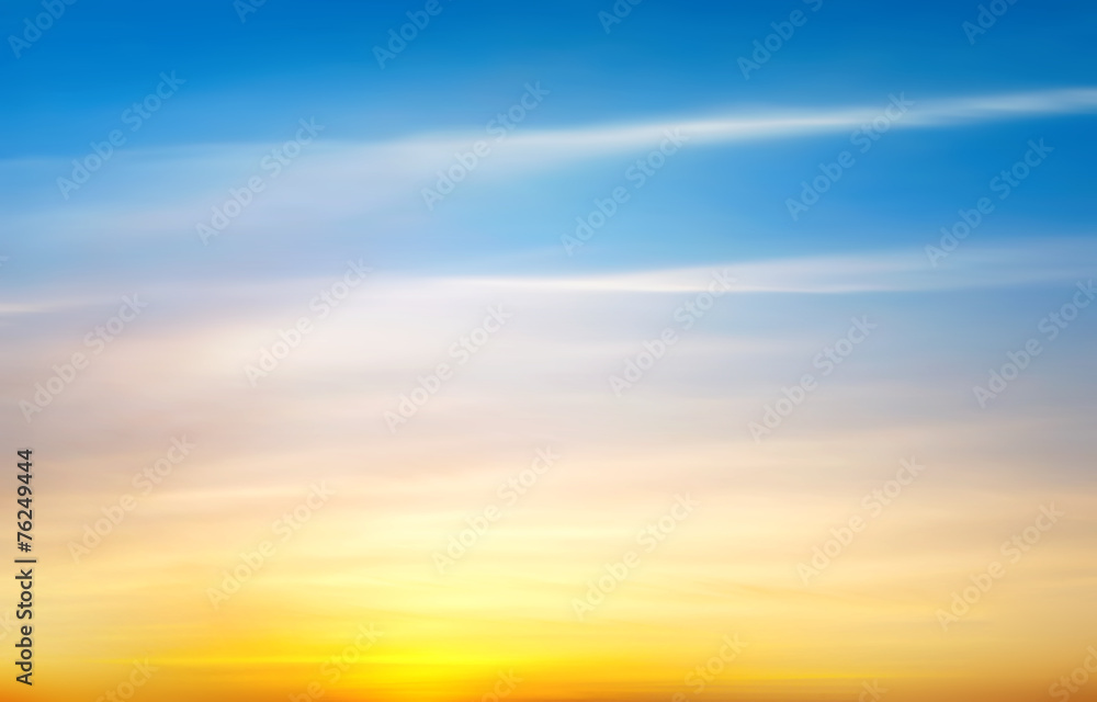 Obraz premium Sunrise and sunset