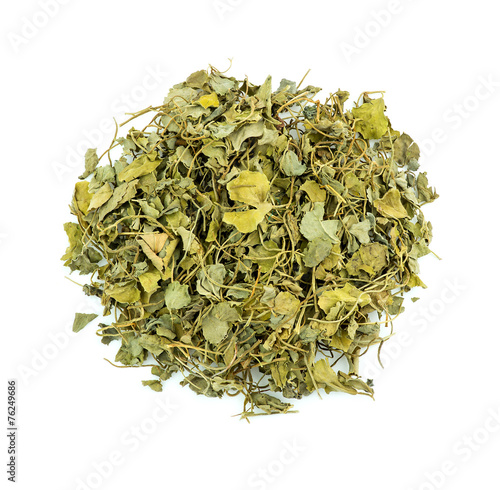 Macro closeup of fenugreek herb