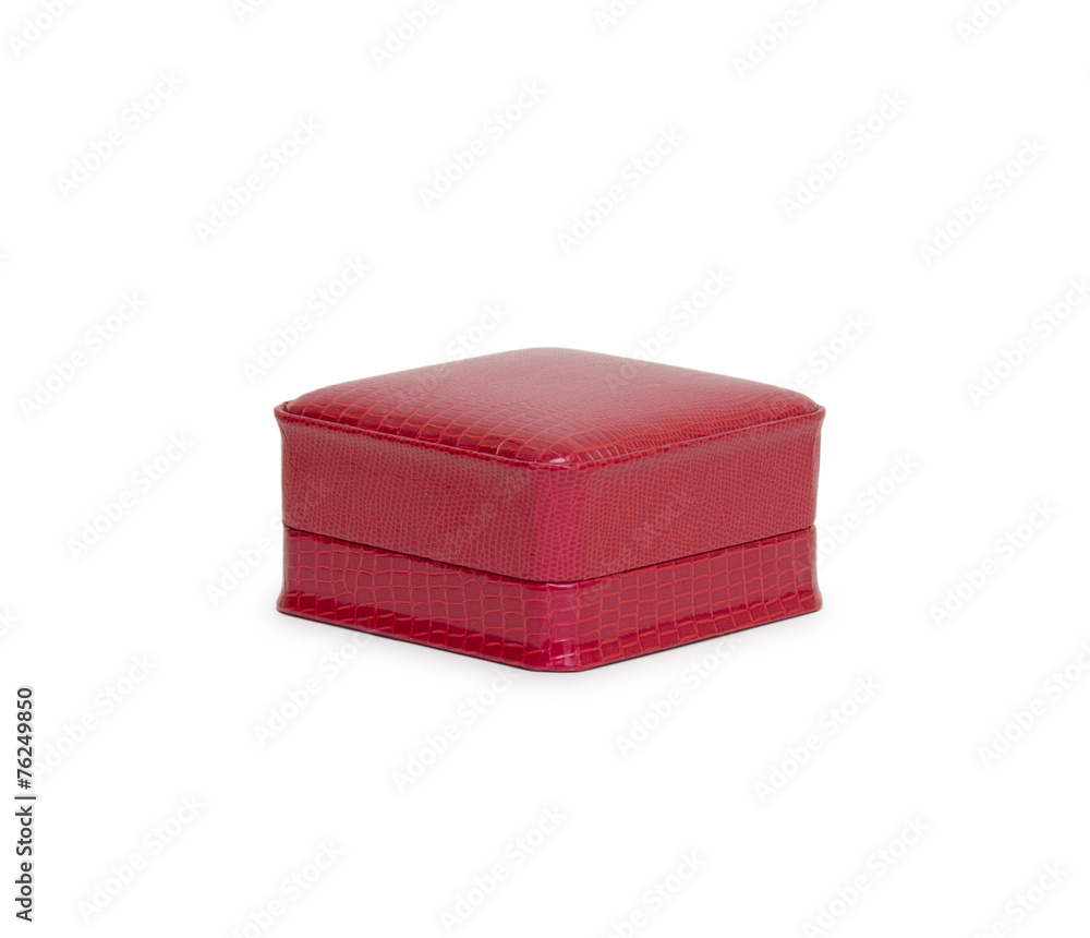 Red gift box isolated on white background Red gift box isolated on white background