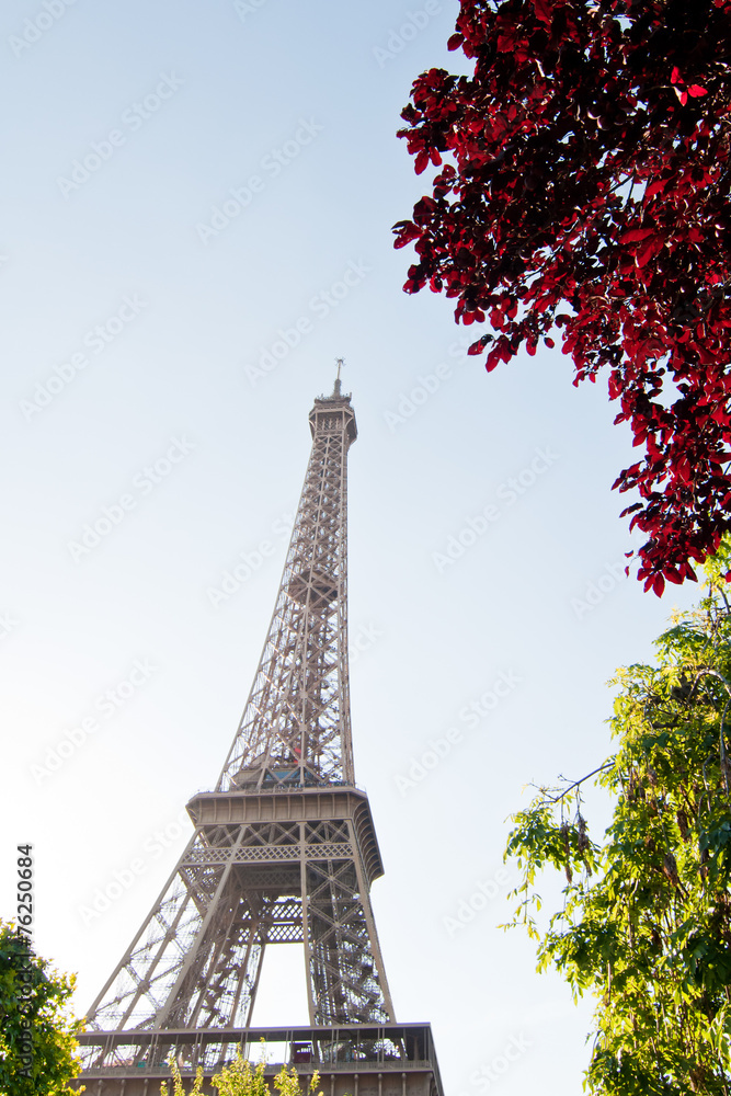 The Eiffel tower in Paris, France The Eiffel tower in Paris, France