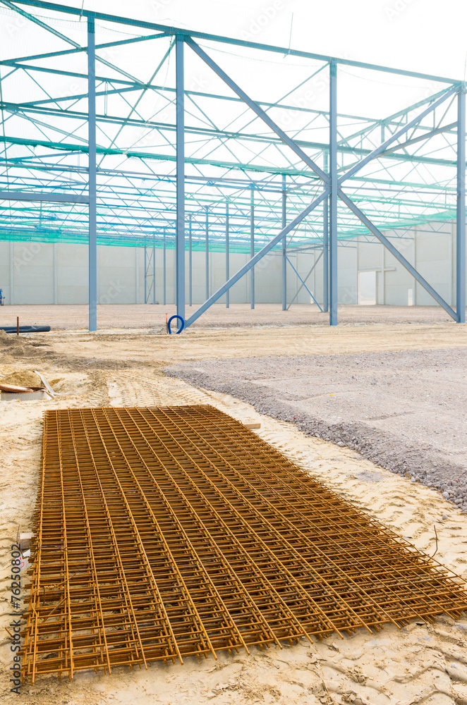 Obraz premium steel frame construction