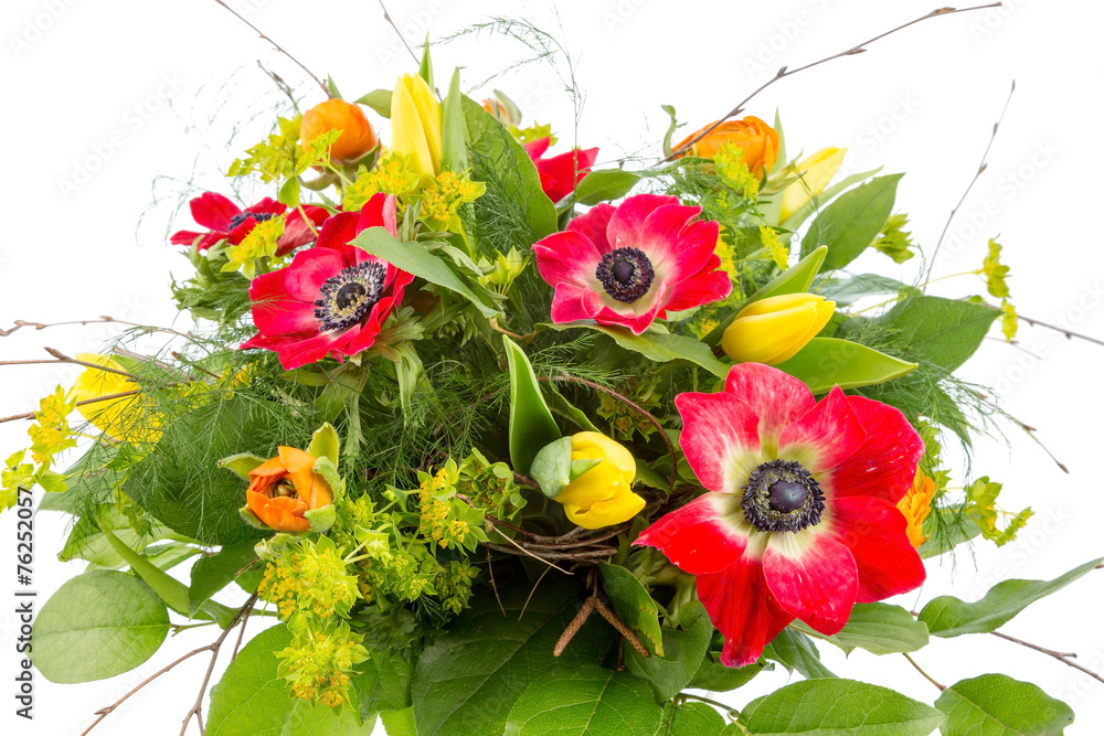 Obraz premium Strauß mit Frühlingsblumen