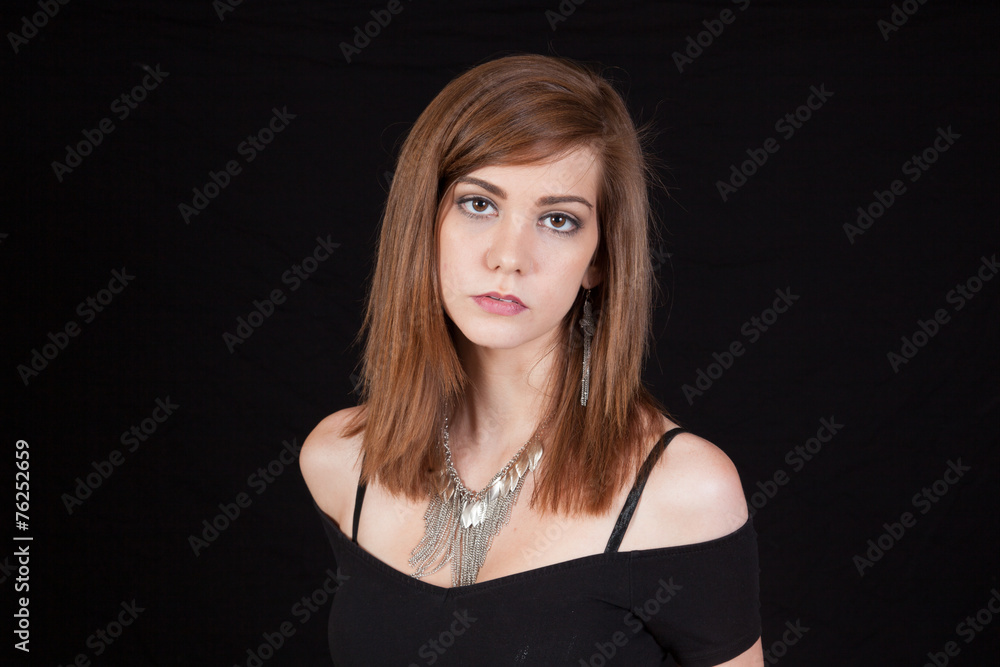 Fototapeta premium Woman looking thoughtful