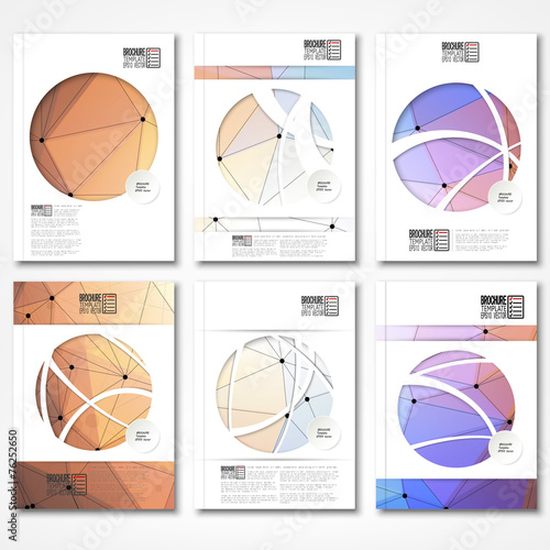 Molecule structure background. Brochure, flyer or report for