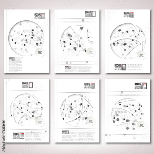 Molecule structure background. Brochure, flyer or report for