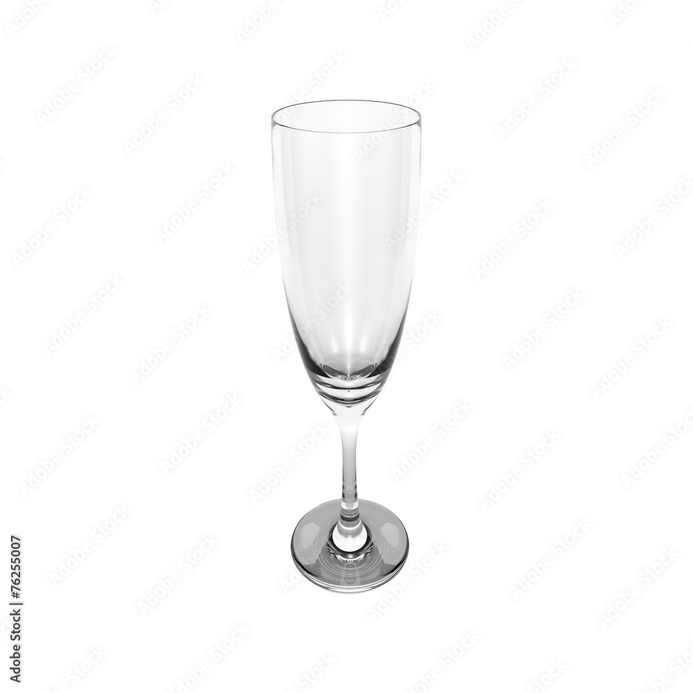 Obraz premium Empty wine glass. isolated on a white background