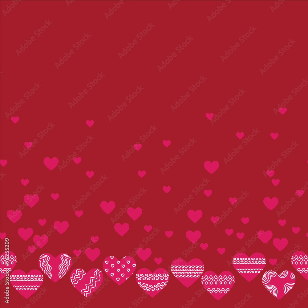 horizontal seamless texture with hearts horizontal seamless texture with hearts