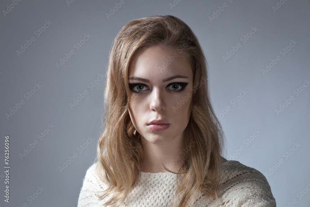 dramatic portrait of beautiful woman dramatic portrait of beautiful woman