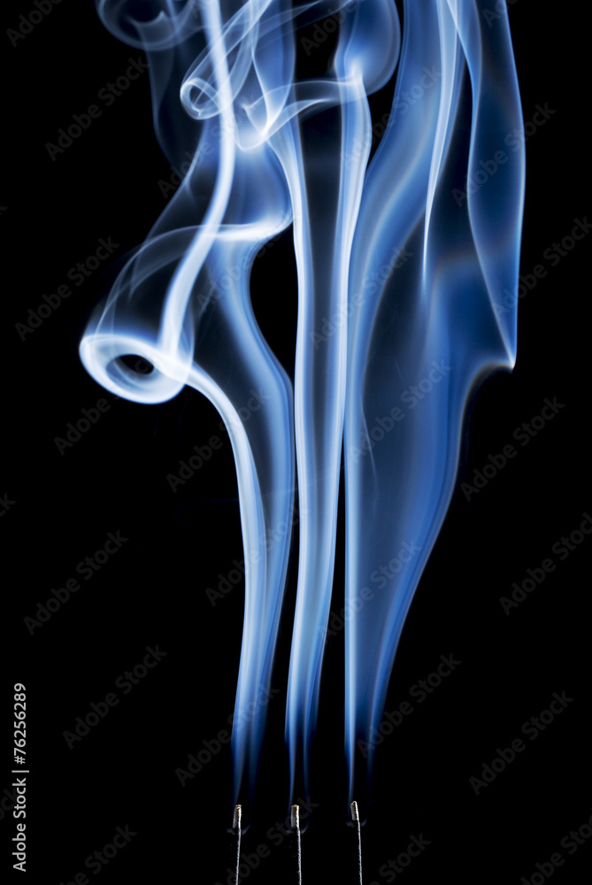 incense smoke abstract